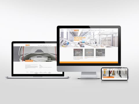 TEKA-Website auf Monitor, Laptop und Smartphone