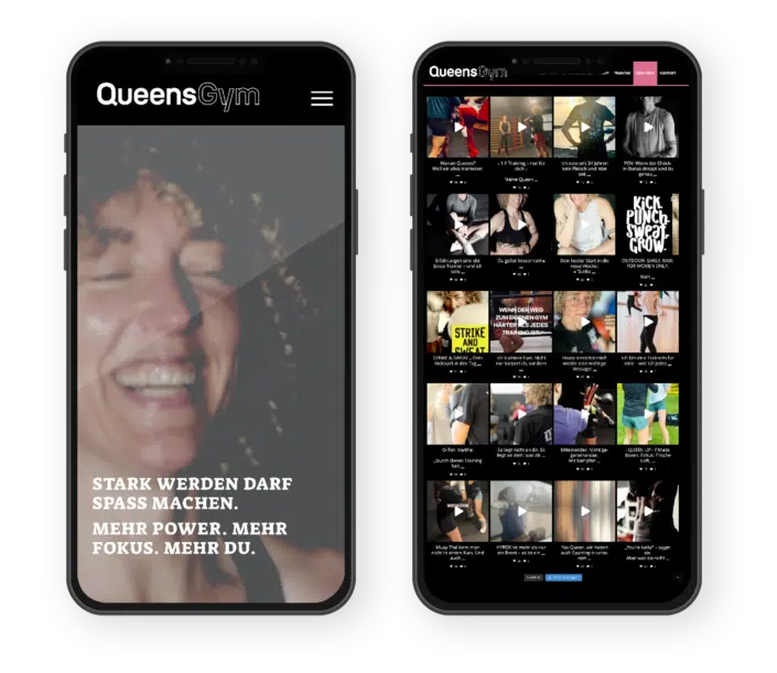 QueensGym Wiesbaden – Webdesign & Branding für Frauenstudio